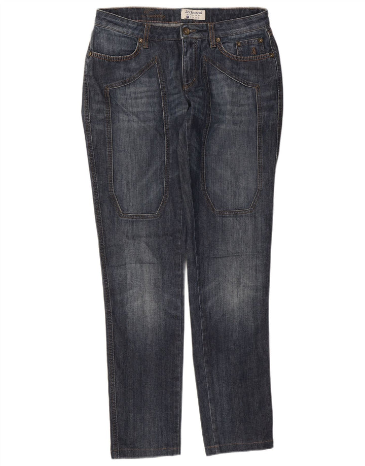 Jeckerson Jeans Slim Feminino W30 L32 Azul Marinho Algodão