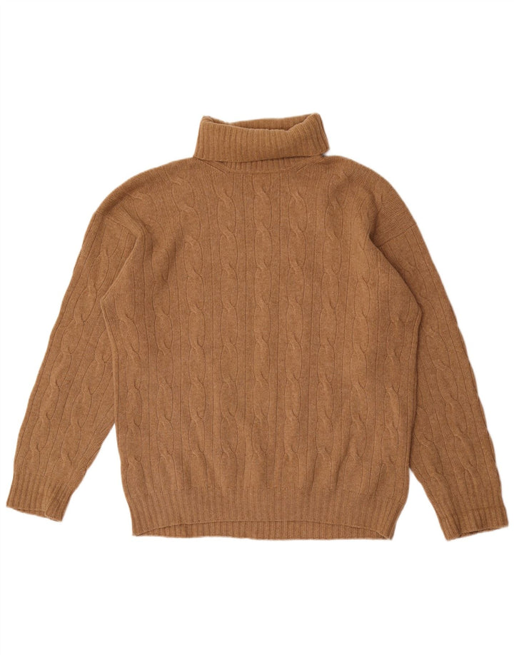 Suéter masculino Benetton com gola redonda 2XL marrom