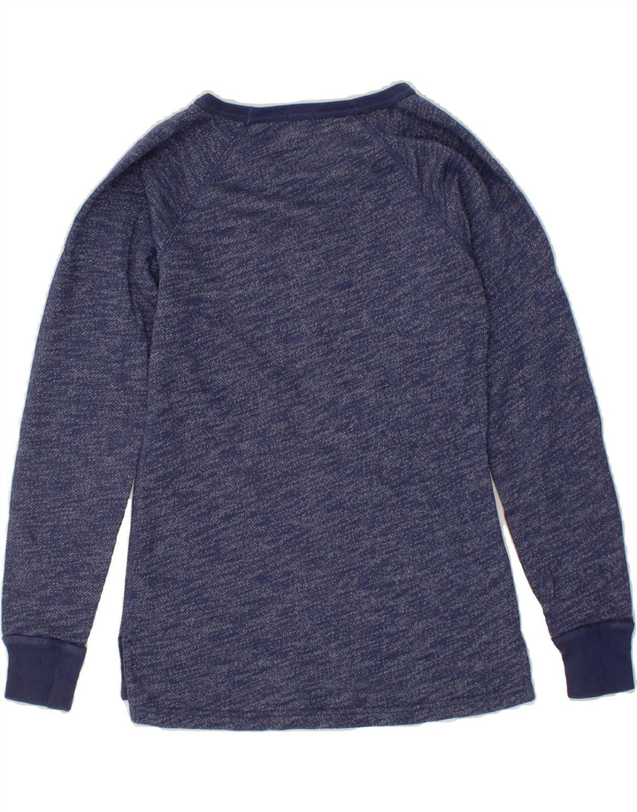J. CREW Womens Sweatshirt Jumper UK 6 XS Navy Blue Cotton Vintage J. Crew and Second-Hand J. Crew from Messina Hembry 