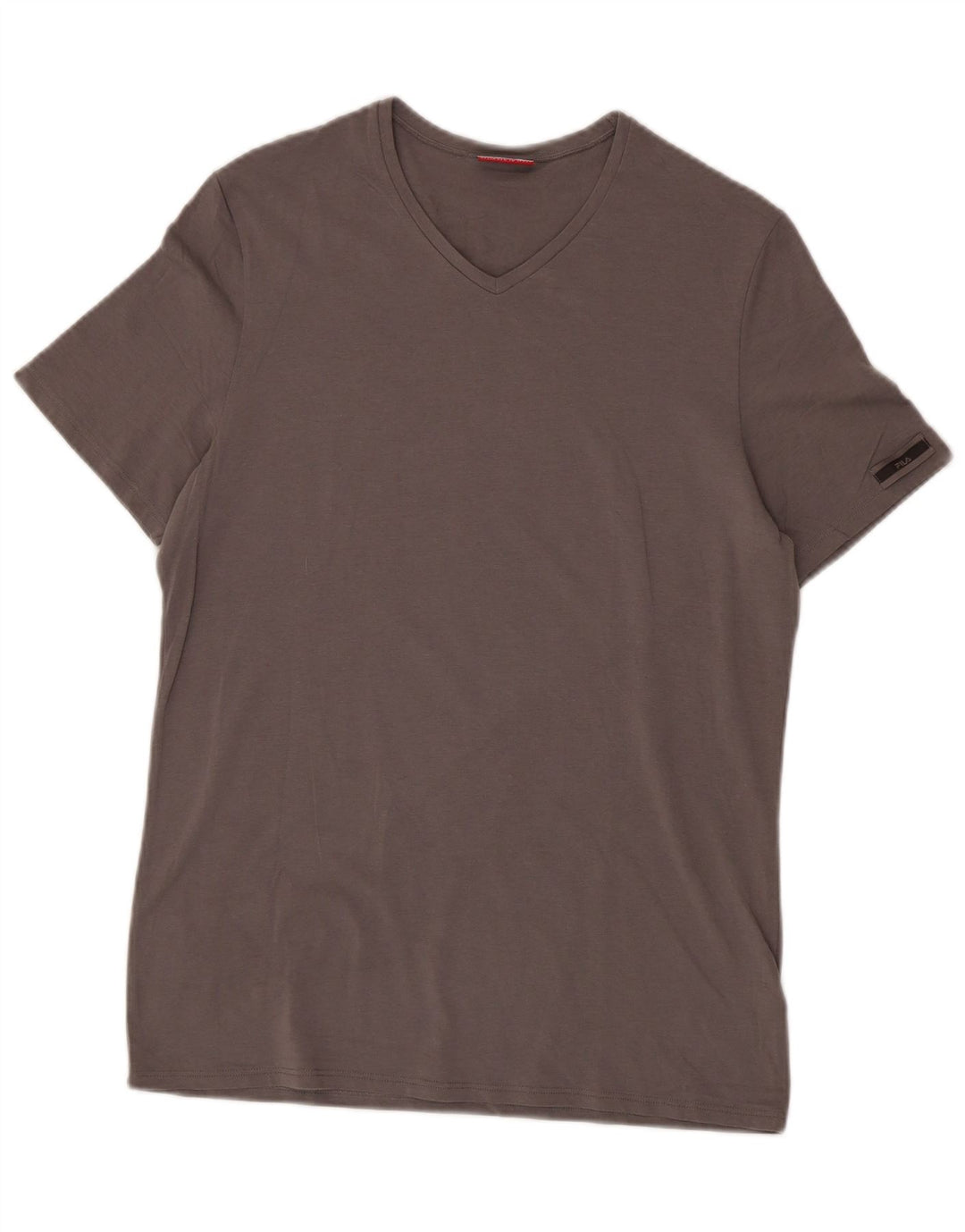 Camiseta masculina FILA Top cinza médio algodão