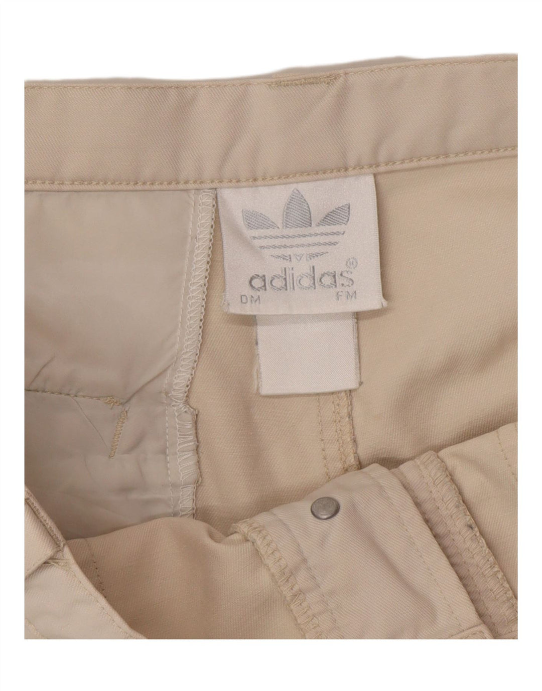 Adidas Mens Cargo Shorts Médio W32 Algodão Bege