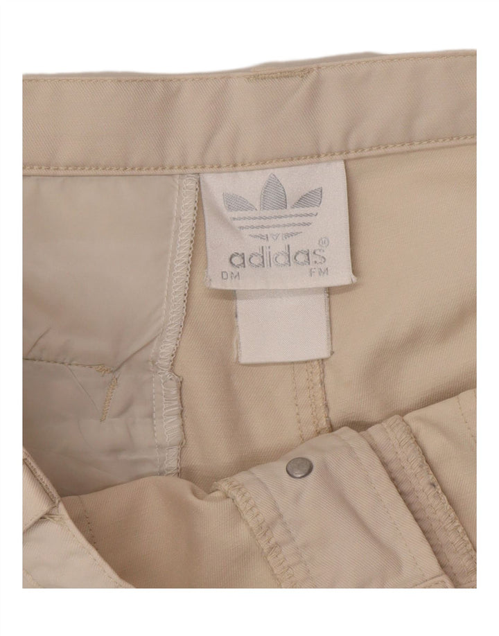 Adidas Mens Cargo Shorts Médio W32 Algodão Bege