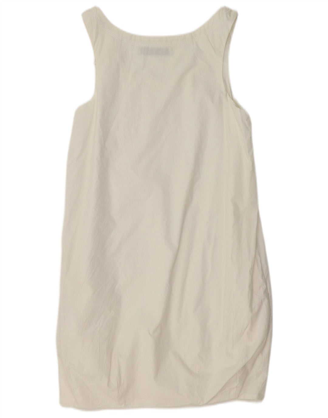 Vestido feminino sem mangas Zara UK 6 XS algodão branco