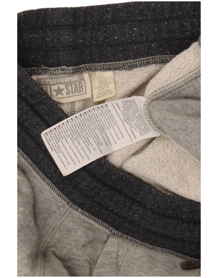 Calça de treino masculina Converse Joggers grande algodão cinza