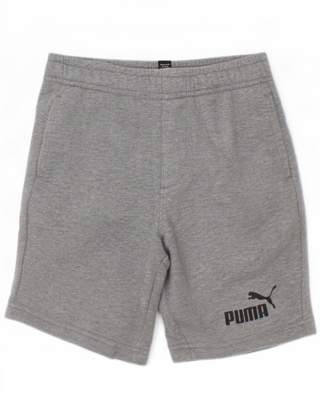 Shorts esportivos Puma Boys 7-8 anos cinza algodão