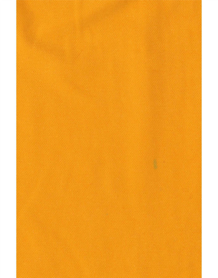 Camisa polo masculina Asics médio algodão amarelo