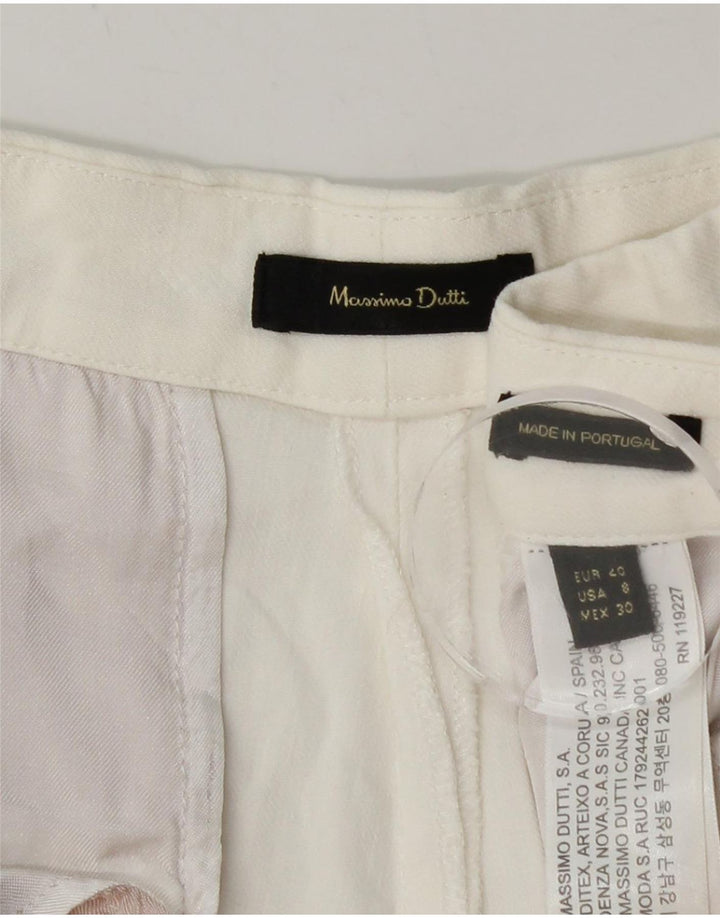 Calça Chino Cônica Feminina MASSIMO DUTTI EU 40 Médio W30 L27 Branco