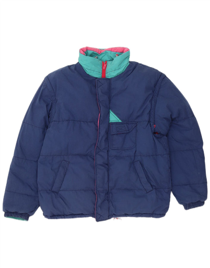 Jaqueta acolchoada masculina MC Kee UK 38 bloco colorido médio multicolorido