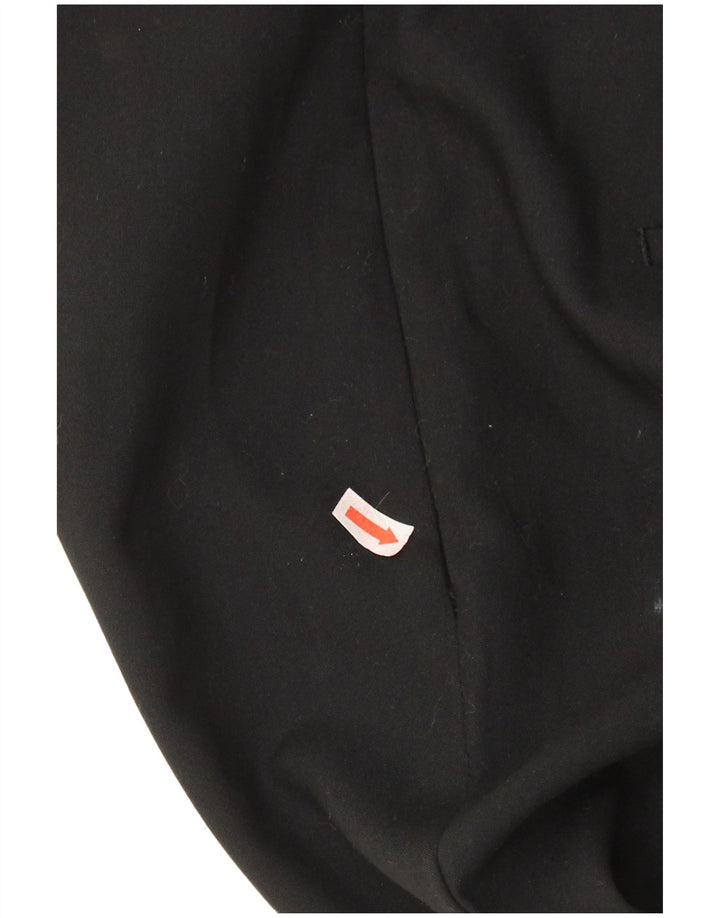 Calça casual feminina ZARA Bootcut grande poliéster preto