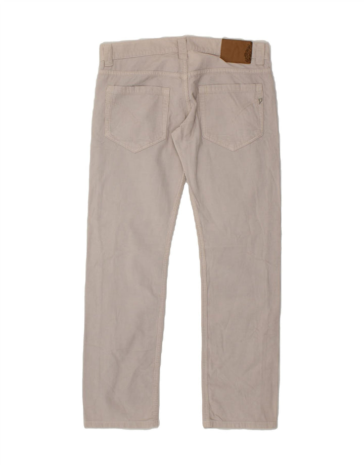 DONDUP Womens Straight Corduroy Trousers W29 L29 Off White Cotton Vintage Dondup and Second-Hand Dondup from Messina Hembry 