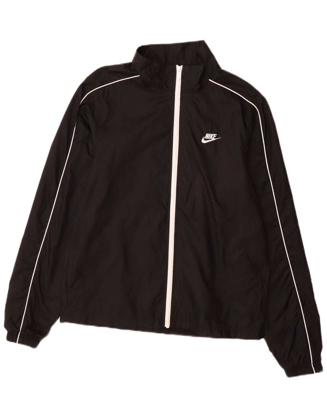 NIKE Mens Tracksuit Top Jacket Médio Preto Poliéster