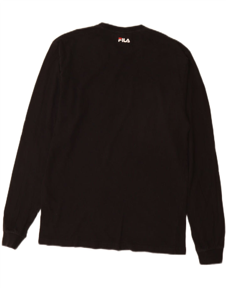 Fila Mens Graphic Top Manga Longa XS Preto Algodão