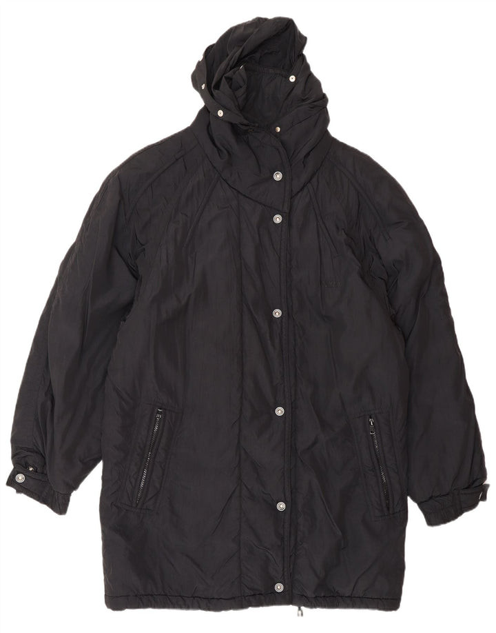Colmar Casaco feminino acolchoado com capuz e grandes dimensões IT 44 médio preto