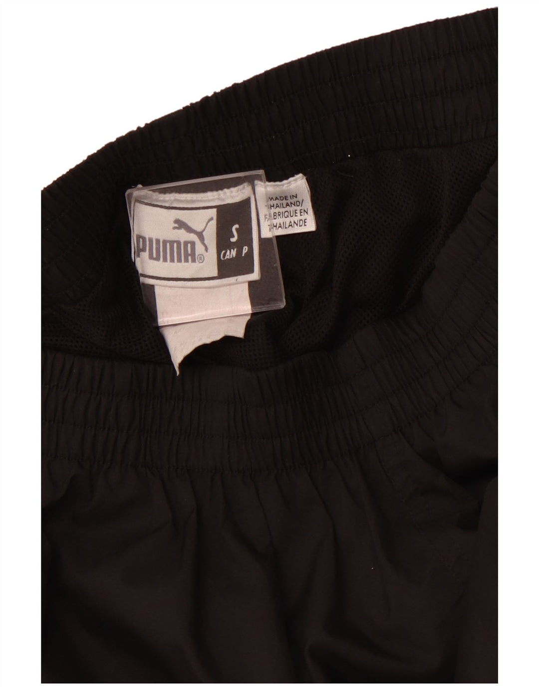 Calça de treino masculina PUMA pequena poliéster preta