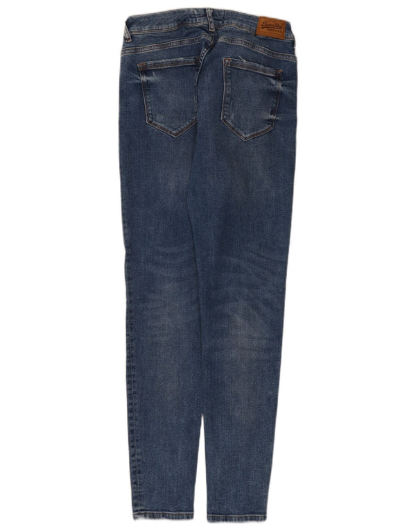 Calça Jeans Superdry Feminina Cassie Skinny W32 L30 Azul Algodão