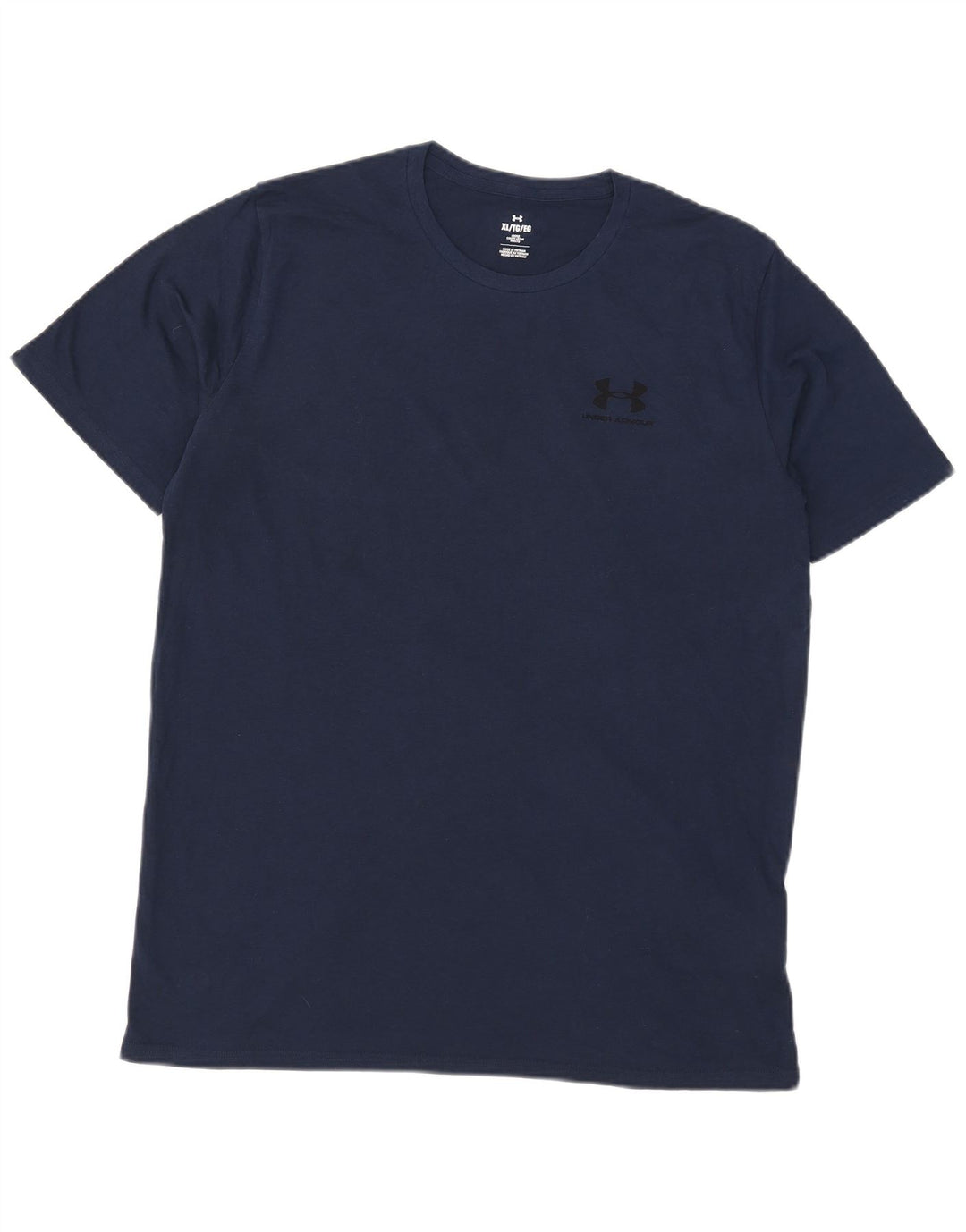 Camiseta masculina Under Armour Top XL algodão azul marinho