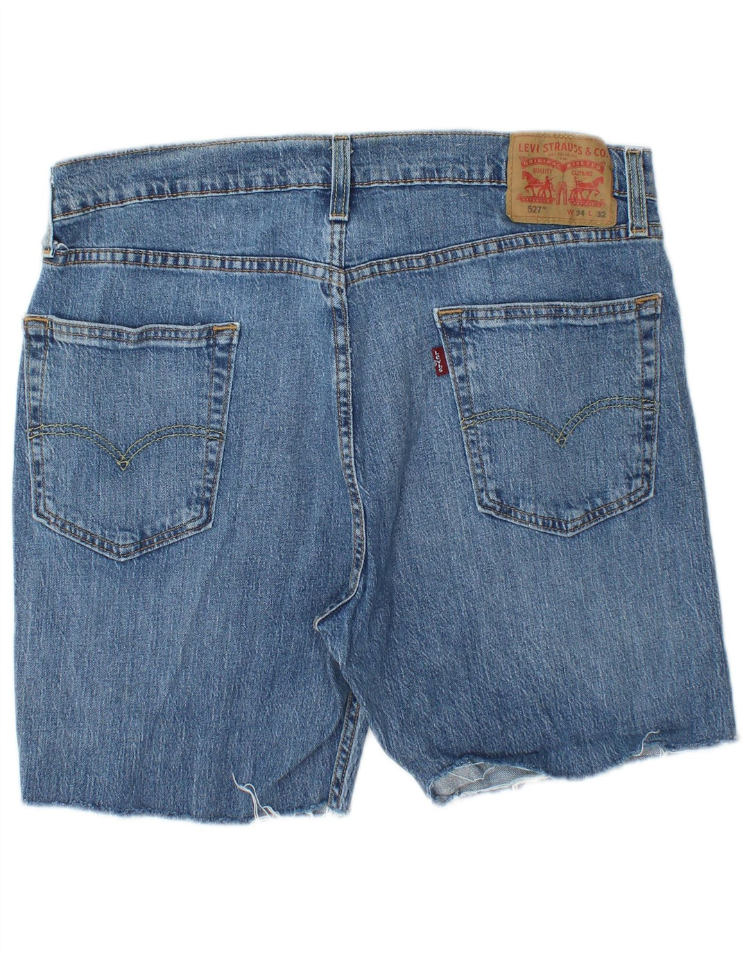 LEVI'S Masculino 527 Shorts Jeans W34 Grande Algodão Azul