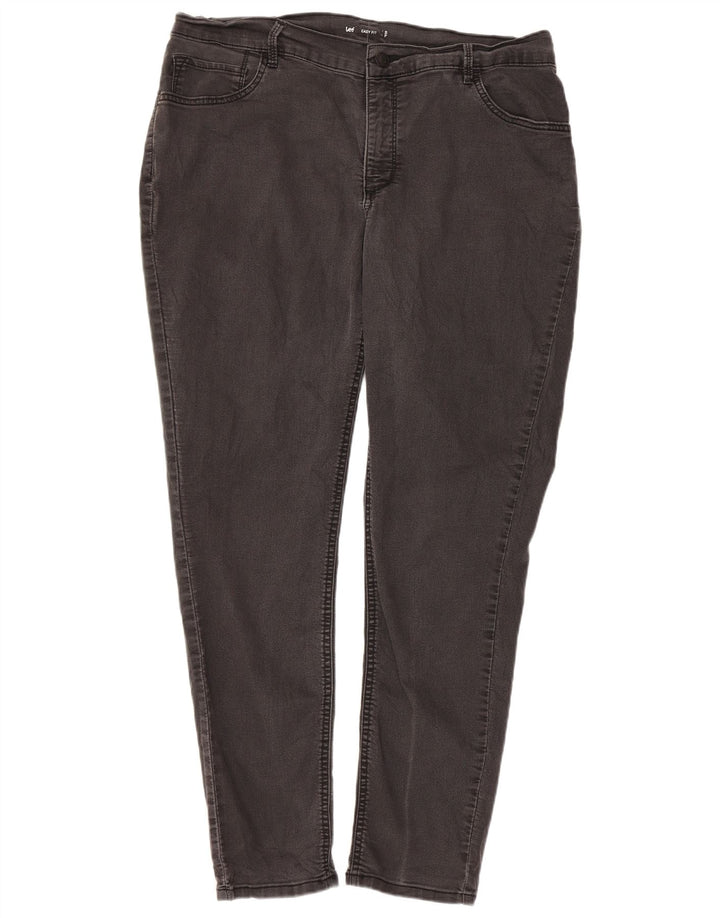 Lee Womens Easy Fit Jeans Skinny W38 L29 Algodão Cinza