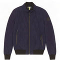 Jaqueta acolchoada masculina Replay UK 38 poliéster azul marinho médio