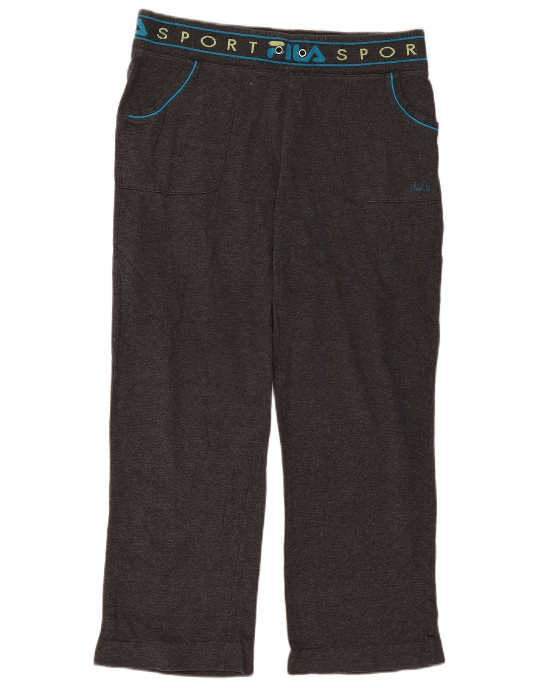 Calça feminina FILA Graphic Tracksuit UK 14 cinza médio
