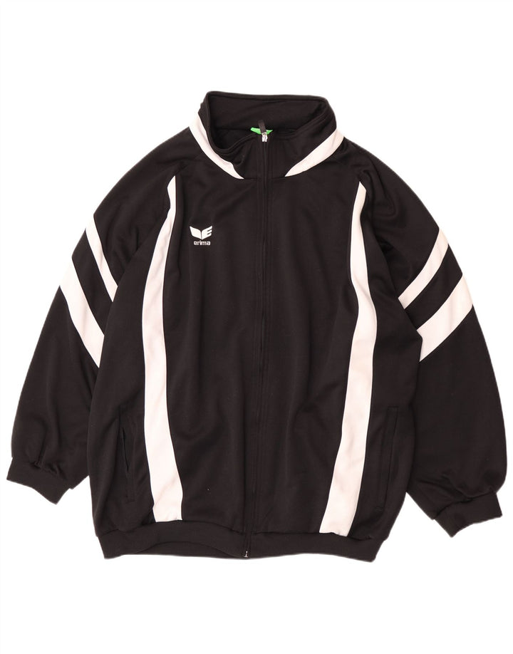 Erima Mens Oversized Tracksuit Top Jacket UK 52 Large Black Colourblock