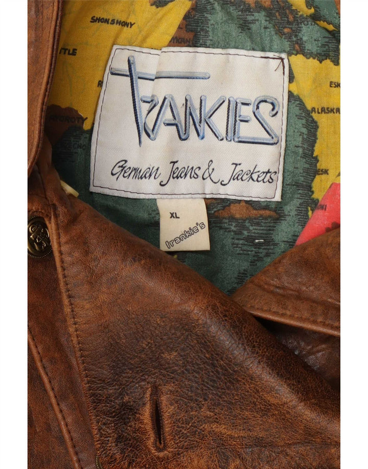 Jaqueta feminina Frankie's com corte militar e peito duplo Reino Unido 18 XL marrom
