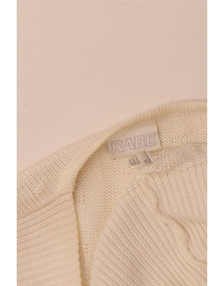 Suéter cardigã feminino Rabe EU 46 XL off white acrílico