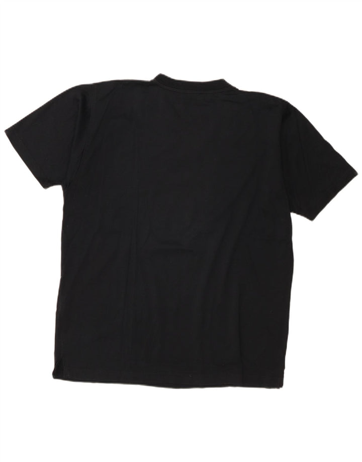 Camiseta masculina Pierre Cardin Top médio algodão preto