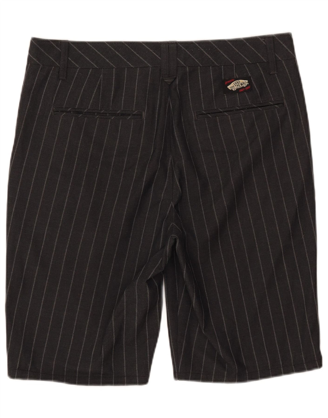 Shorts Chino masculino Vans W32 médio preto listrado poliéster
