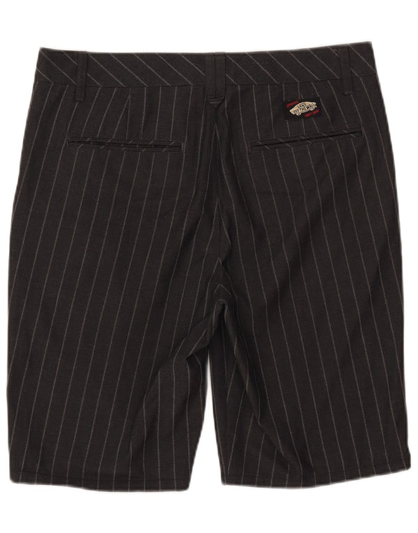 Shorts Chino masculino Vans W32 médio preto listrado poliéster
