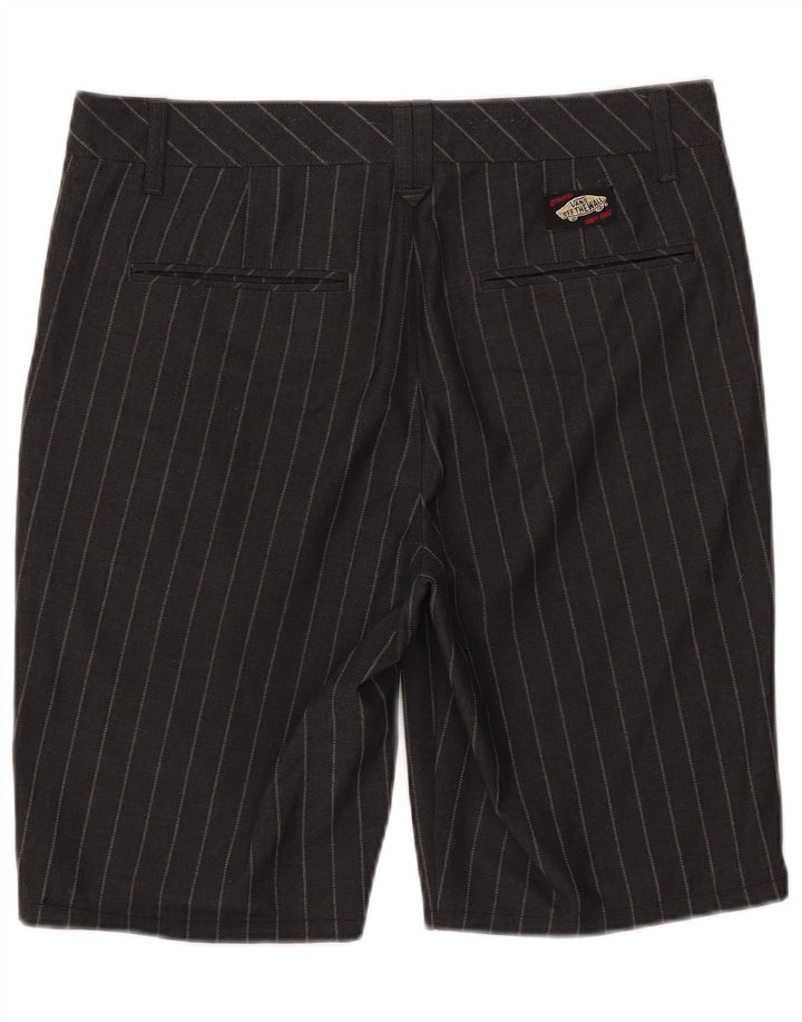 Shorts Chino masculino Vans W32 médio preto listrado poliéster