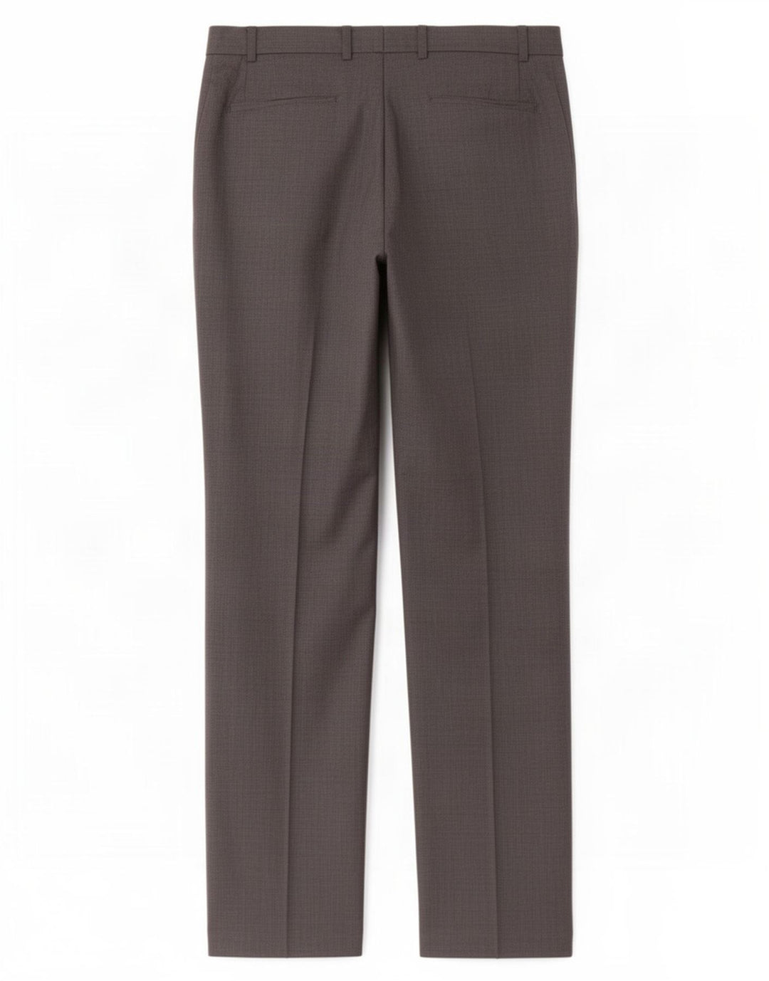 Calça masculina de terno reto Marks & Spencer W40 L33 lã cinza