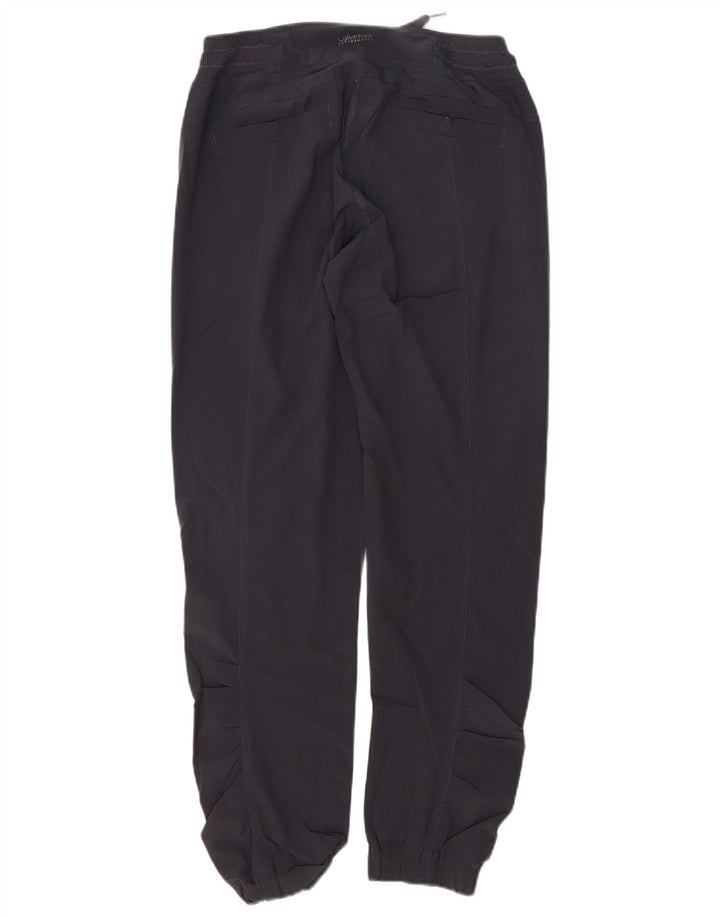 Calça de treino feminina CALVIN KLEIN Joggers UK 10 poliéster cinza pequeno