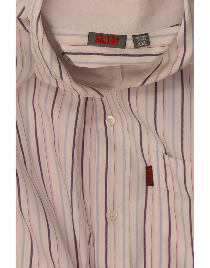 Camisa masculina Slam 2XL listrada multicolorida