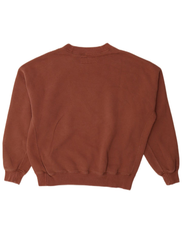 Abercrombie & Fitch moletom masculino oversized jumper XS algodão borgonha
