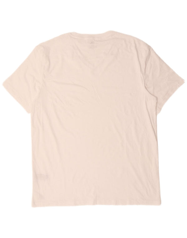 Camiseta masculina Adidas Top 2XL algodão branco