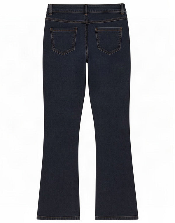 Max & Co. Jeans femininos Bootcut Reino Unido 12 Médio W34 L30 Azul marinho Clássico