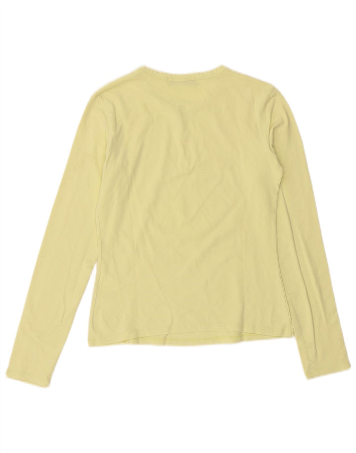 Sergio Tacchini Top feminino manga comprida IT 44 algodão verde médio