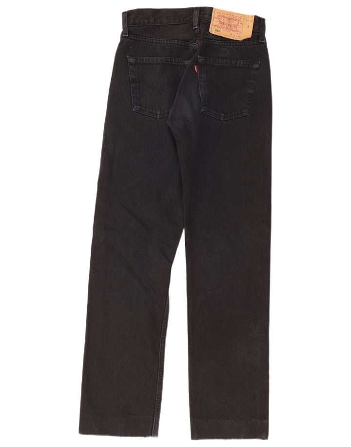 Calça jeans feminina Levi's 501 Straight W27 L30 preta