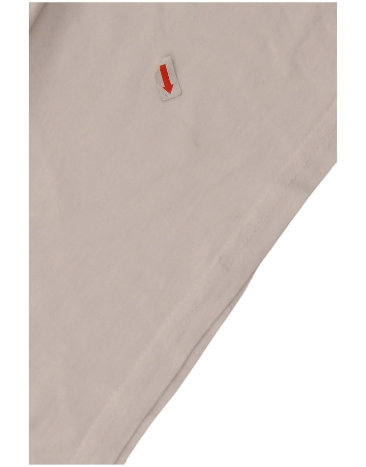 Camiseta gráfica masculina Carrera Top médio algodão branco
