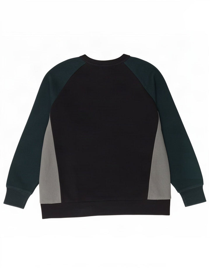 Zara Moletom Masculino Jumper Médio Preto Colorblock