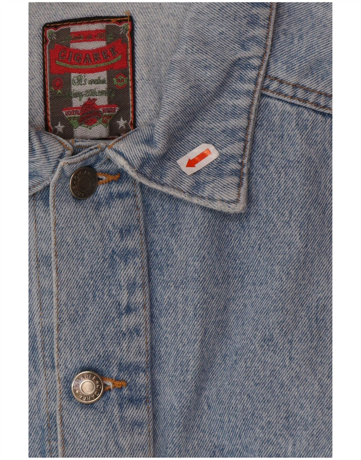 Jaqueta jeans masculina VINTAGE UK 38 azul médio