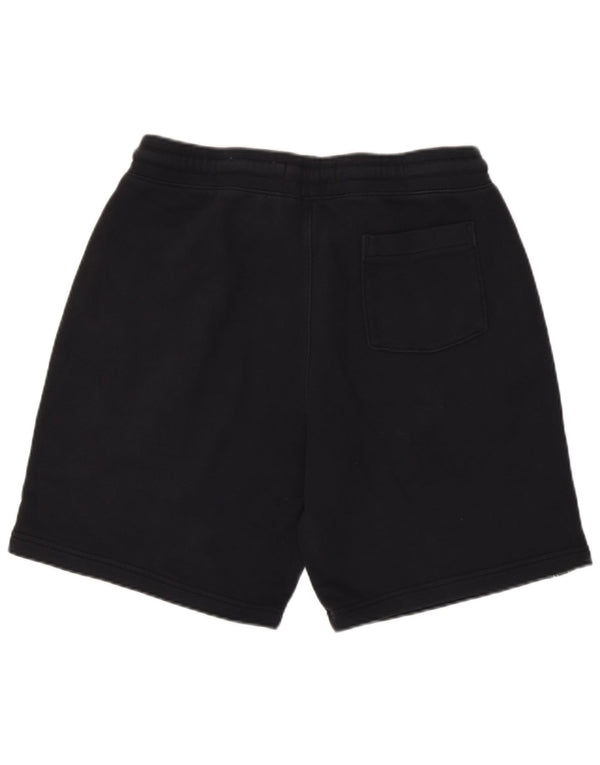 Shorts esportivos gráficos masculinos Hollister de algodão preto médio