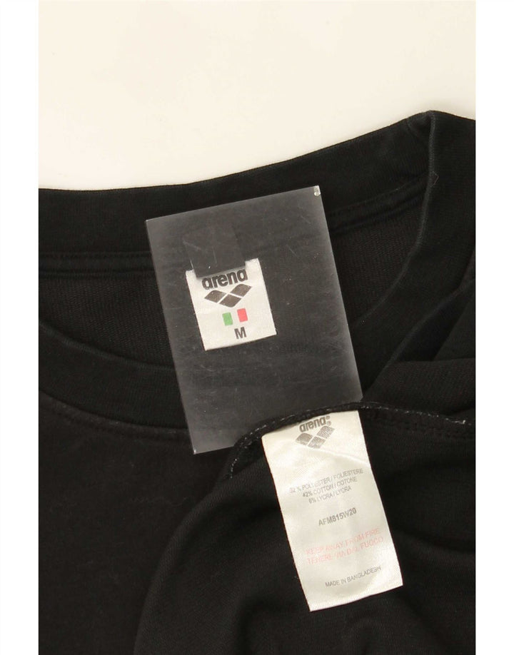 Arena Mens Graphic Moletom Jumper Médio Poliéster Preto