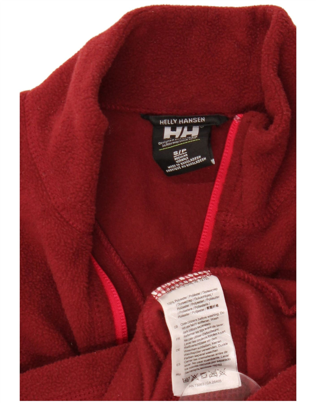 HELLY HANSEN Suéter feminino de lã com gola e zíper Reino Unido 10 pequeno poliéster marrom
