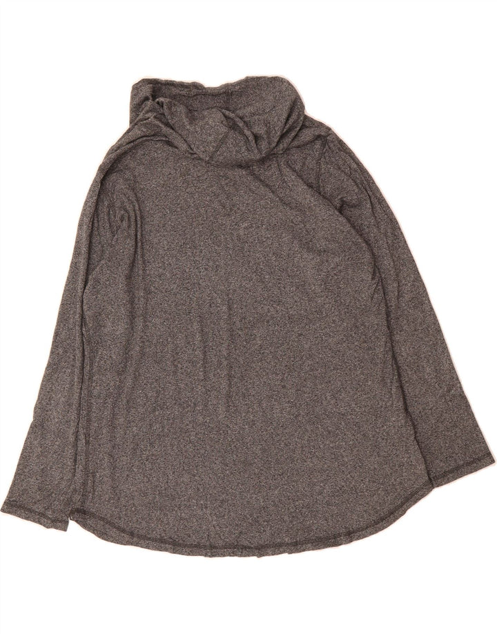 EDDIE BAUER Mens Hooded Top Long Sleeve 2XL Grey Flecked Cotton Vintage Eddie Bauer and Second-Hand Eddie Bauer from Messina Hembry 