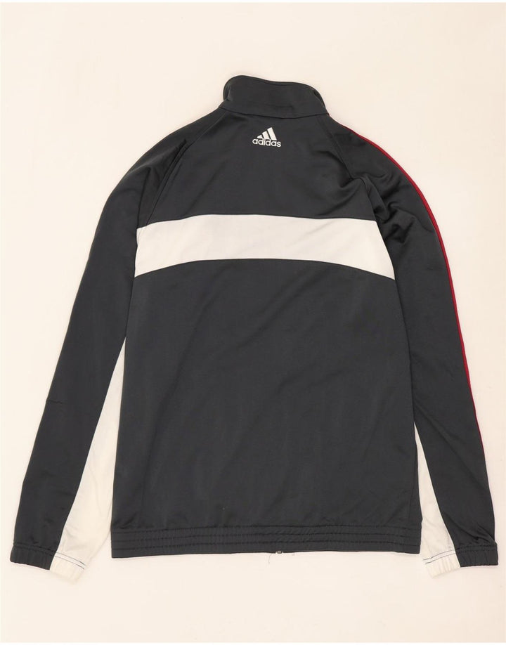 ADIDAS Mens Tracksuit Top Jacket UK 38/40 Medium Grey Colourblock