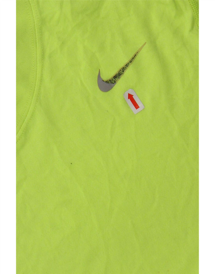 Camiseta masculina NIKE Dri Fit Top grande poliéster verde