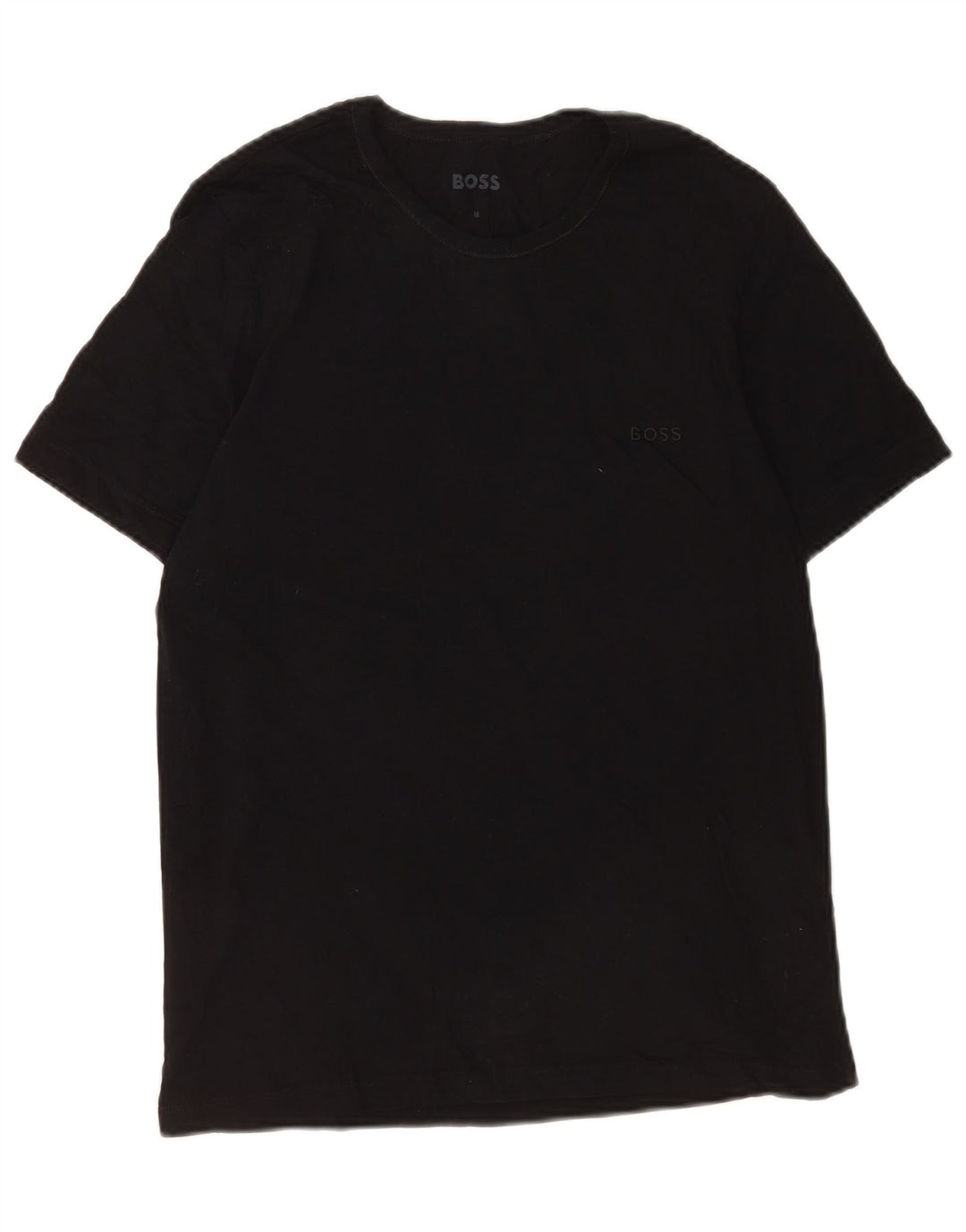 Camiseta masculina Hugo Boss Top médio algodão preto