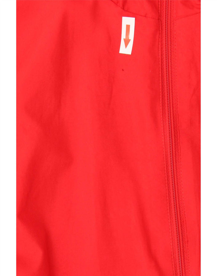 Adidas Mens Graphic Tracksuit Top Jacket Pequeno Poliéster Vermelho